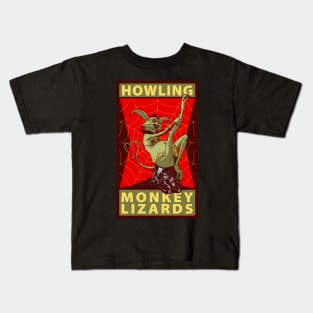 Howling Monkey Lizards Kids T-Shirt